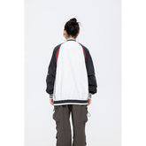 Unisex Jacket Vintage Baseball Collar Jacket Men and Women Loose Spring and Autumn Coat